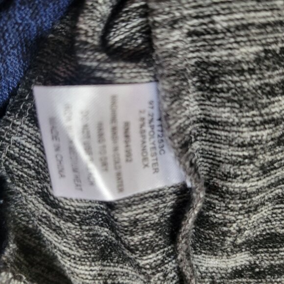 Patrizia Luca Blue & Gray Colorblock Tunic Top M 3/4 Sleeves Soft Stretch Knit - Picture 4 of 5